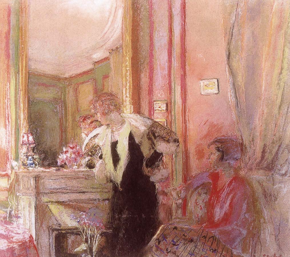 Edouard Vuillard Before the fireplace